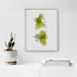 Green Lilies Floral Art Print